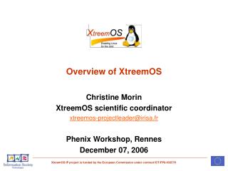 Overview of XtreemOS