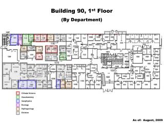 Building 90, 1 st Floor (By Department)