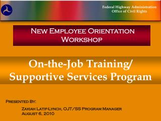 New Employee Orientation Workshop