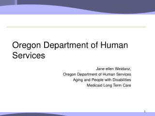 Oregon Department of Human Services