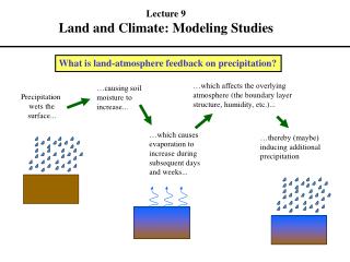 What is land-atmosphere feedback on precipitation?
