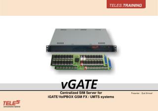 Centralized SIM Server for iGATE/VoIPBOX GSM FX / UMTS systems