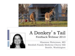 A Donkey ’ s Tail Feedback Webinar 2013