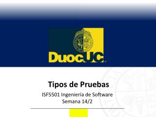 Tipos de Pruebas