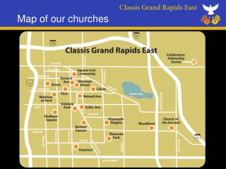 Map of our churches