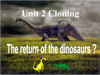 Unit 2 Cloning