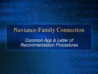 Naviance-Family Connection