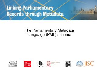 The Parliamentary Metadata Language (PML) schema