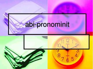 abi-pronominit