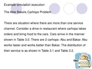 Example simulation execution