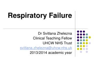 Respiratory Failure