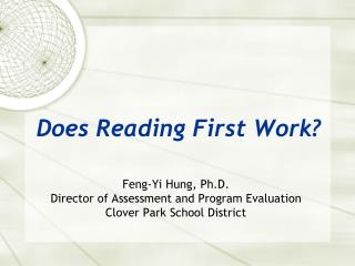 Does Reading First Work?