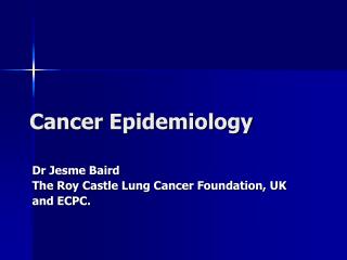 Cancer Epidemiology