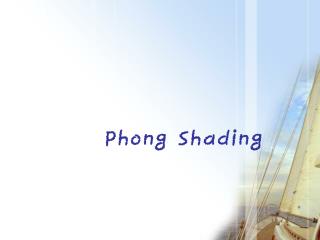 Phong Shading