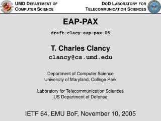 EAP-PAX draft-clacy-eap-pax-05
