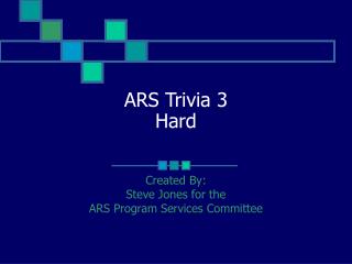 ARS Trivia 3 Hard