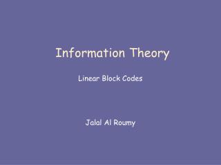 Information Theory