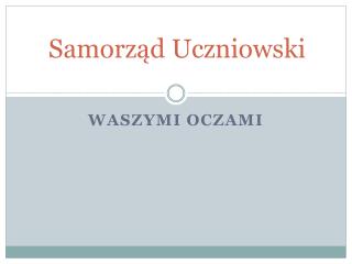 Samorząd Uczniowski