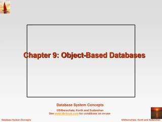 Chapter 9: Object-Based Databases