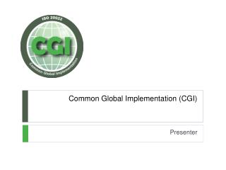 Common Global Implementation (CGI)