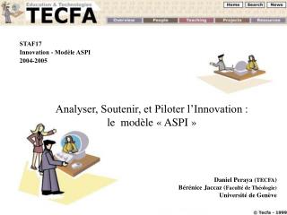 STAF17 Innovation - Modèle ASPI 2004-2005