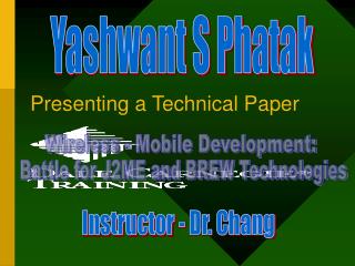 Presenting a Technical Paper
