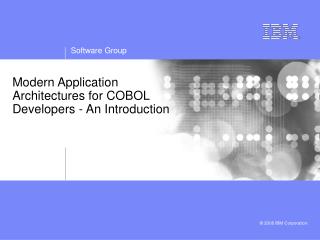 Modern Application Architectures for COBOL Developers - An Introduction