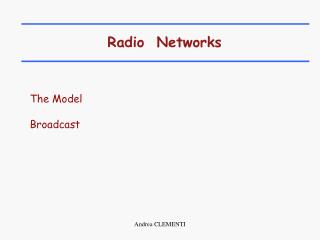 Radio Networks