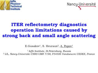 ITER reflectometry diagnostics operation limitations caused by