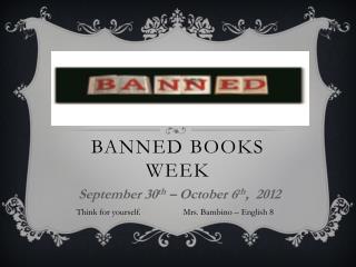 Banned Books Week