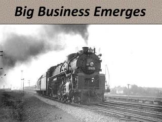 Big Business Emerges