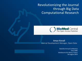 Revolutionizing the Journal through Big Data Computational Research