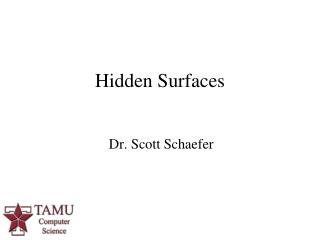 Hidden Surfaces