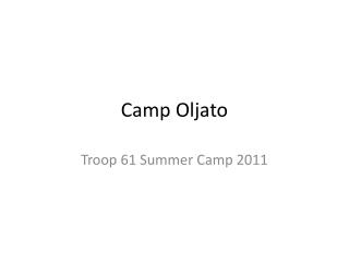 Camp Oljato