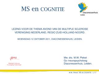 MS en COGNITIE