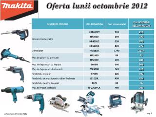 Oferta lunii octo mbrie 2012