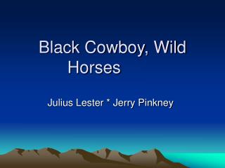 Black Cowboy, Wild Horses