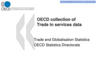 OECD collection of Trade in services data