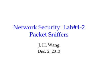 Network Security: Lab#4-2 Packet Sniffers