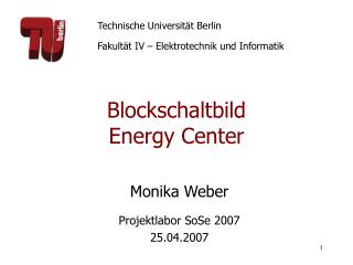 Blockschaltbild Energy Center