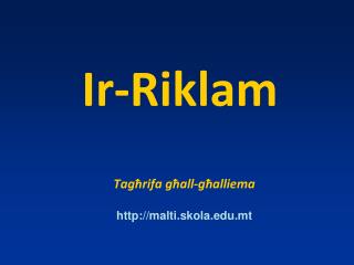 Ir-Riklam