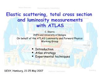 Elastic scattering, total cross section and luminosity measurements with ATLAS