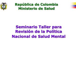 República de Colombia Ministerio de Salud