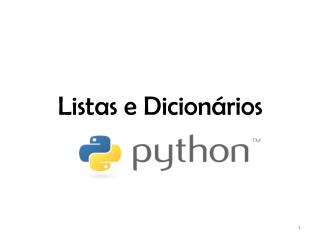 Lista e Dicionario