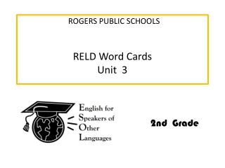 RELD Word Cards Unit 3