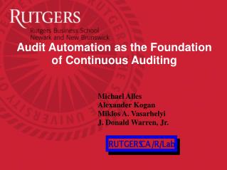 Audit Automation as the Foundation of Continuous Auditing