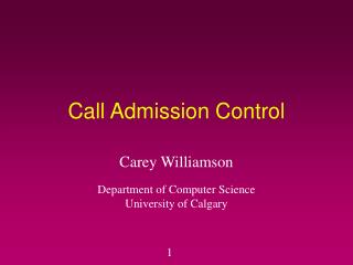 Call Admission Control