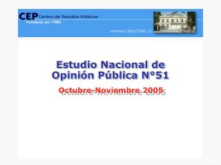 Estudio Nacional de Opinión Pública N°51