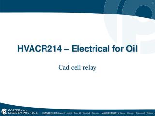 HVACR214 – Electrical for Oil