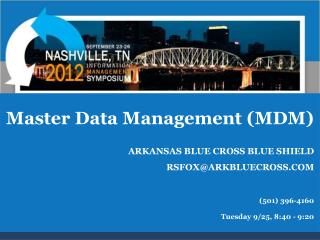 Master Data Management (MDM)